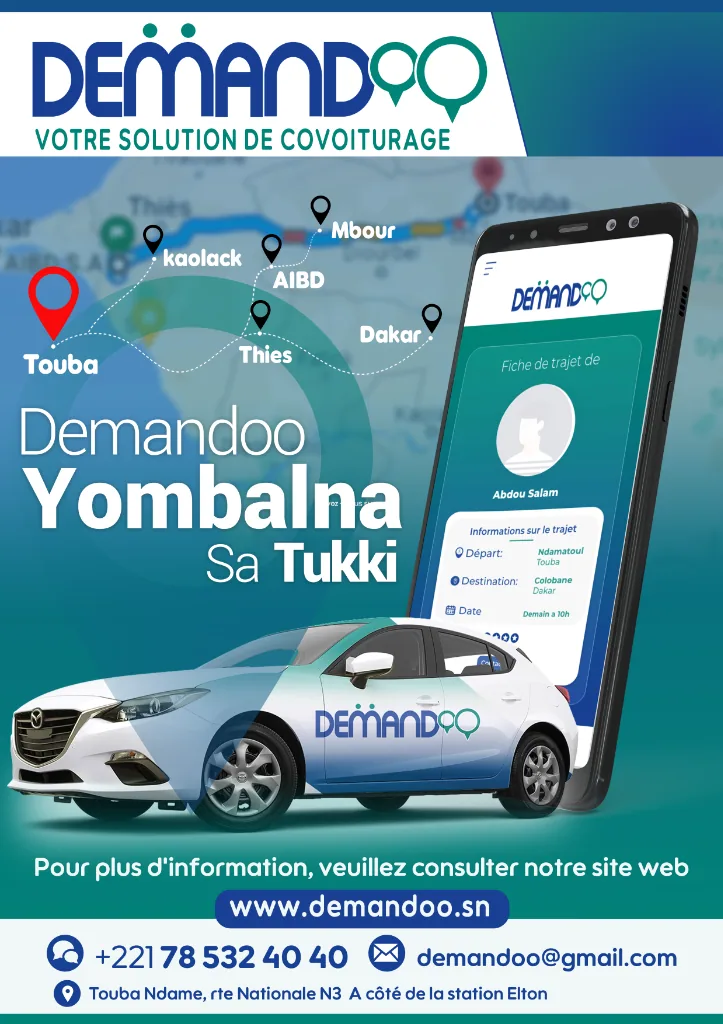 Demandoo Covoiturage Touba Dakar Yombalna Sa Tukki