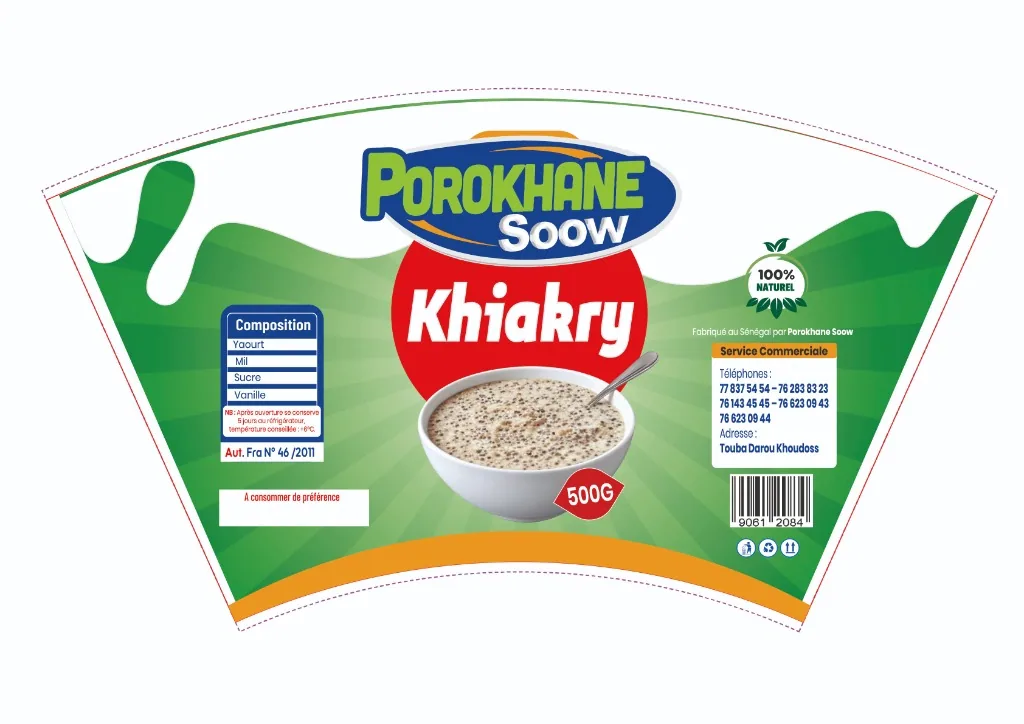 Porokhane Soow Khiakry 500G Packaging Touba Darou Khoudoss